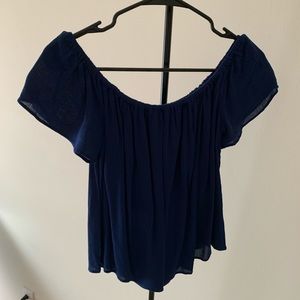 Navy blue top